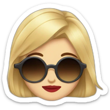 sticker kiss in the style of the series Gossip Girl sticker