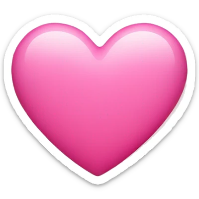pink heart  sticker