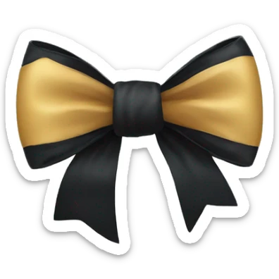 black bow sticker