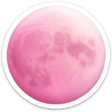 Pink moon  sticker
