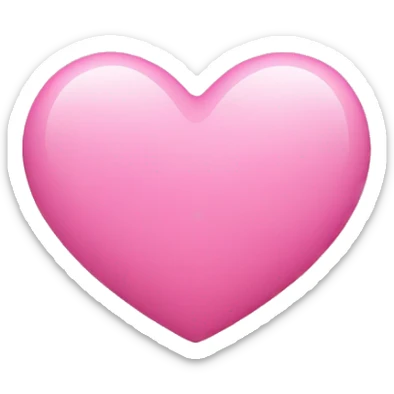Pink heart sticker