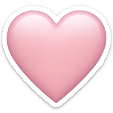 Light pink heart sticker