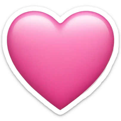 Pink heart sticker