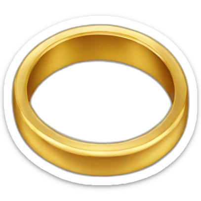 gold ring sticker