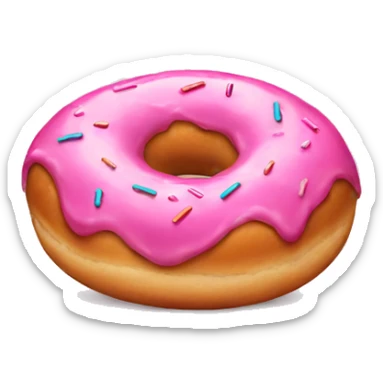 Pink donut  sticker