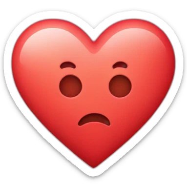 Heart with a letter M in the middle of the heart sticker