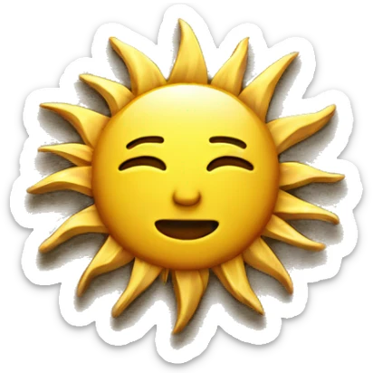 golden sun  sticker