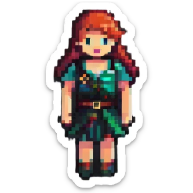 stylish professional pixel art male and female icons with modern fashion sticker