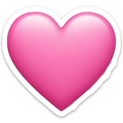 Pink heart sticker
