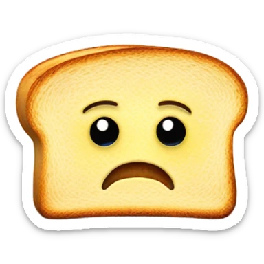 crying toast sticker