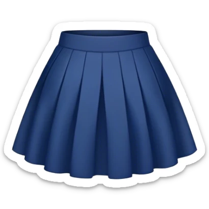 dark blue skirt sticker