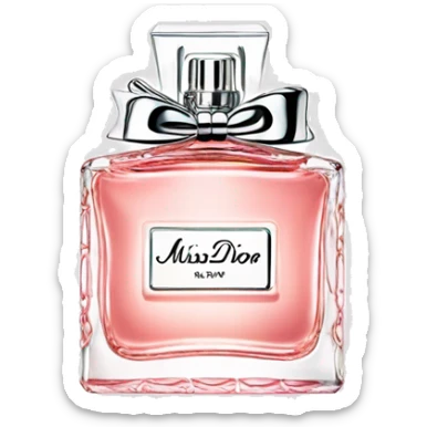 Miss dior perfume sticker