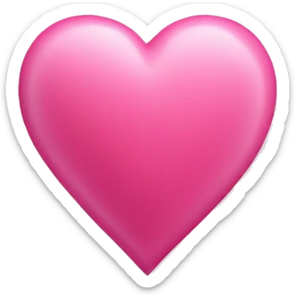 Beautiful pink heart sticker