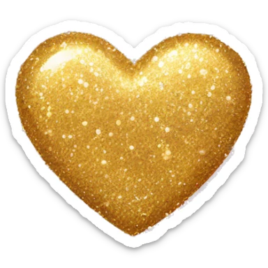 Glitter Heart  sticker