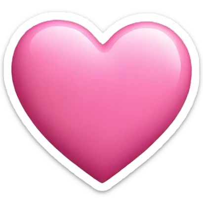 pink heart  sticker