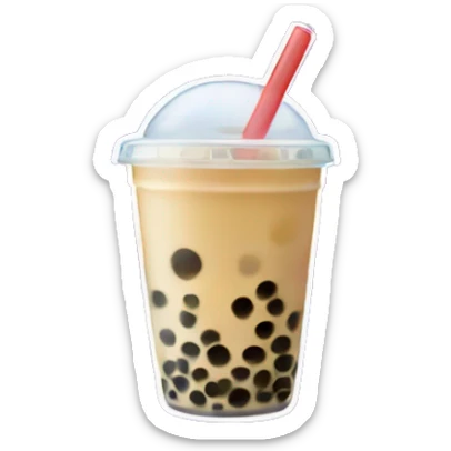 Bubble tea sticker
