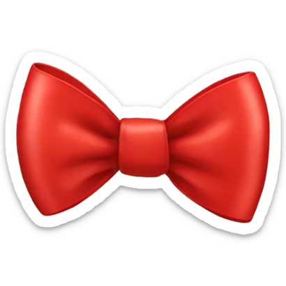 Red bow sticker