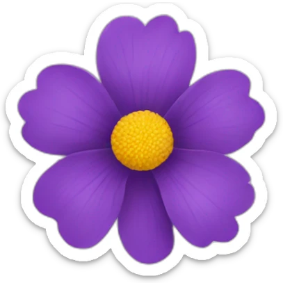 Flower sticker