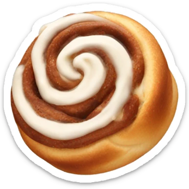 living cinnamon roll sticker