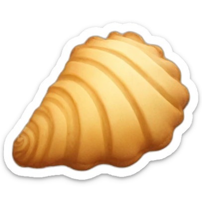 shell-shaped cookie sticker