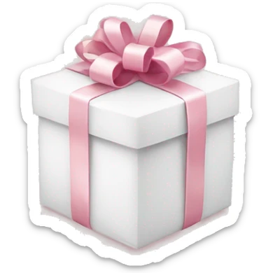 Light pink Christmas gifts under a white Christmas tree  sticker