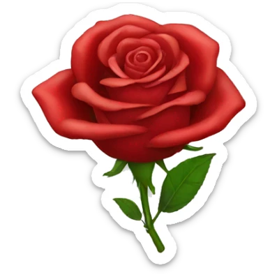 red rose sticker