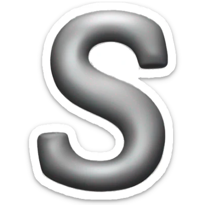 Letter S sticker