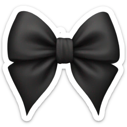 black bow sticker