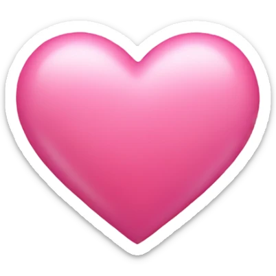 Pink heart sticker