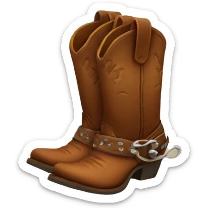 Cowboy boots sticker