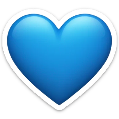 Blue Heart sticker