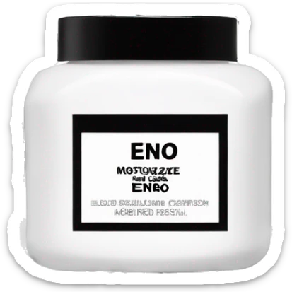 Erno Laszlo skincare brand white square jar of moisturizer with black circle lid on the jar sticker