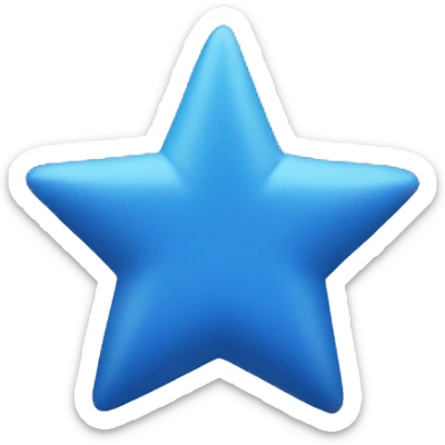blue star sticker