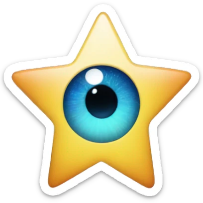 star eye emoji with christmas trees for eyes instead of stars sticker