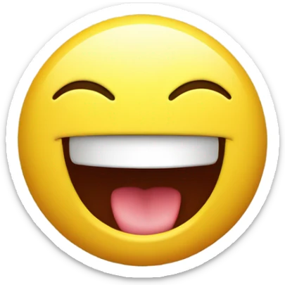 Generate an emoji-style image of a yellow face with a cute smile, playfully flipping the middle finger with both hands. The expression should be both cheeky and endearing. sticker