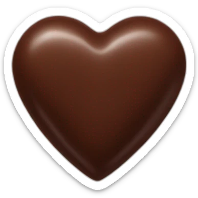 chocolate heart sticker