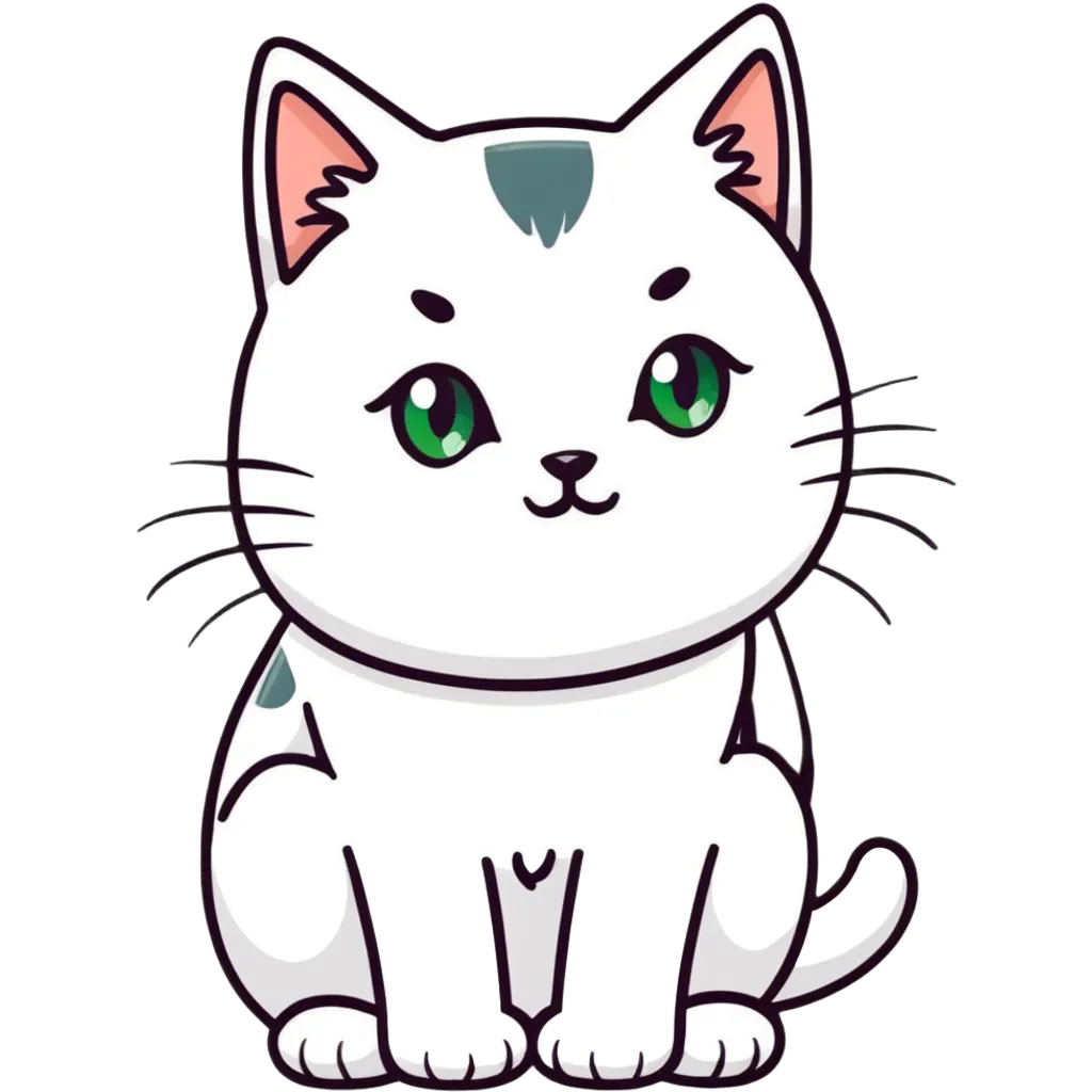 White cat emoji