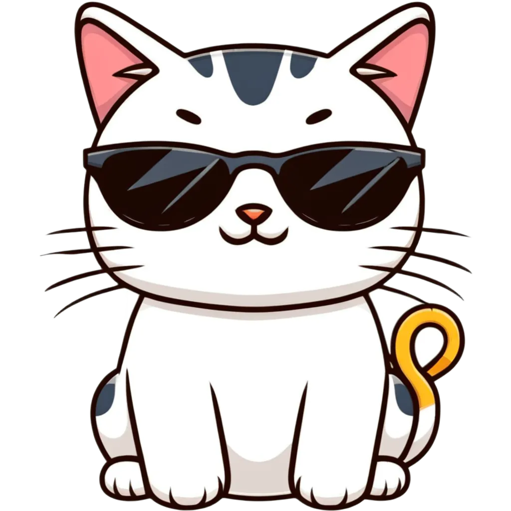 cat wearing sunglasses emoji