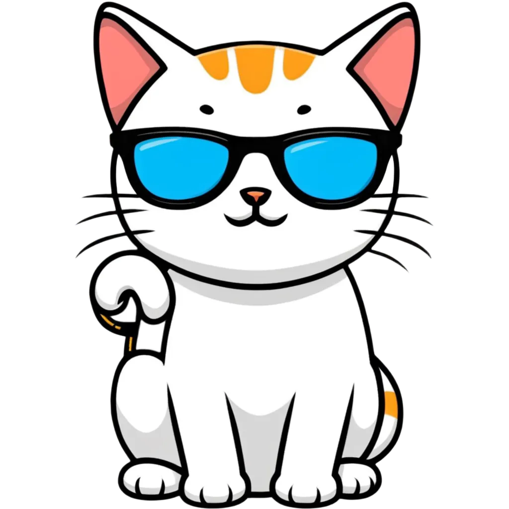 cat wearing sunglasses emoji