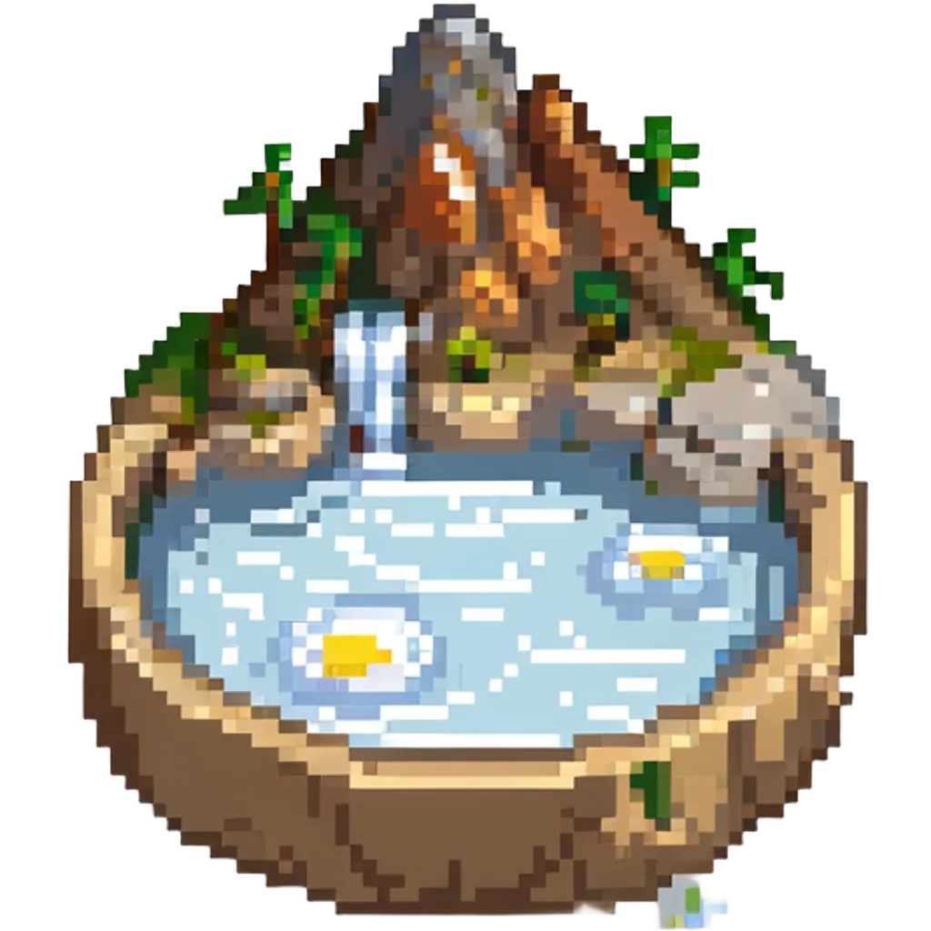 mountain hot spring tubbing emoji