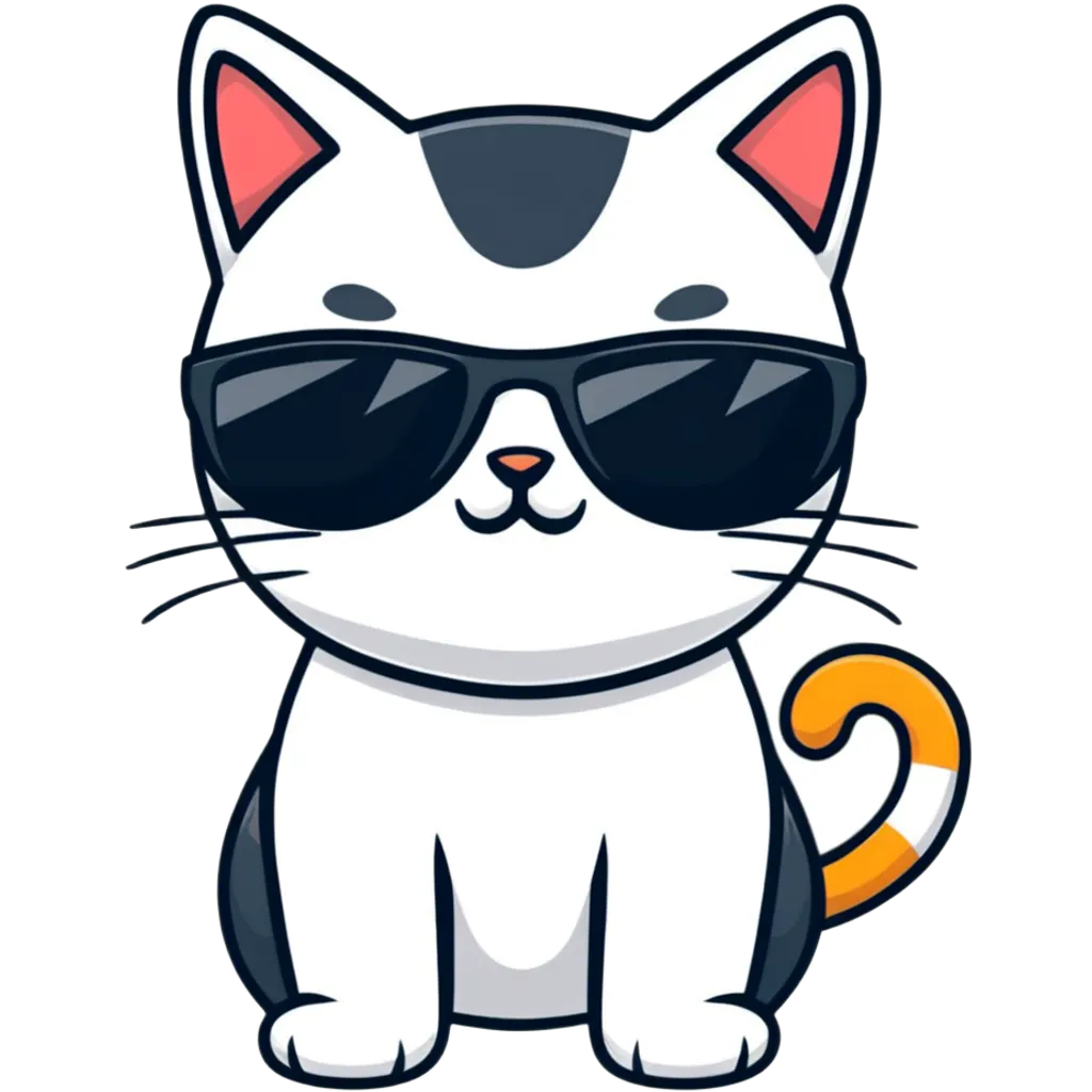 cat wearing sunglasses emoji