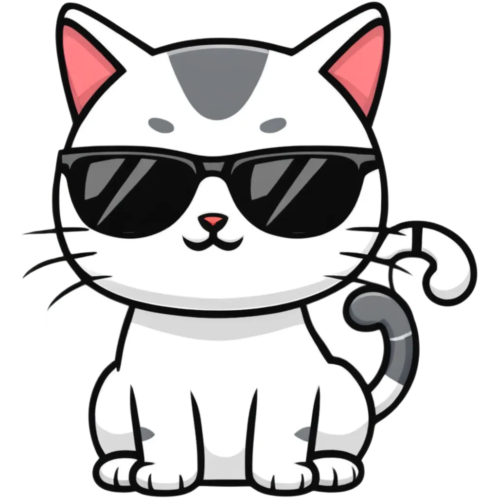 cat wearing sunglasses emoji
