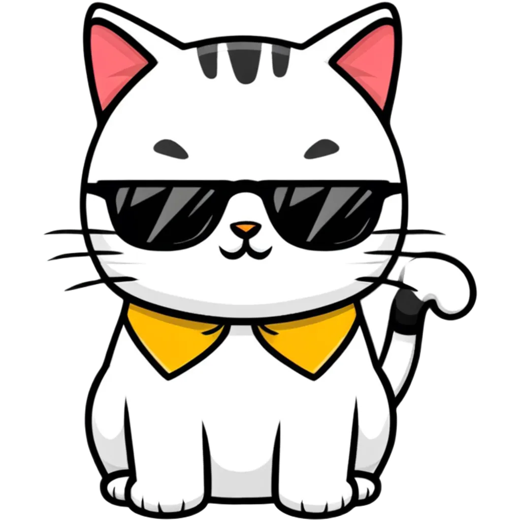 cat wearing sunglasses emoji