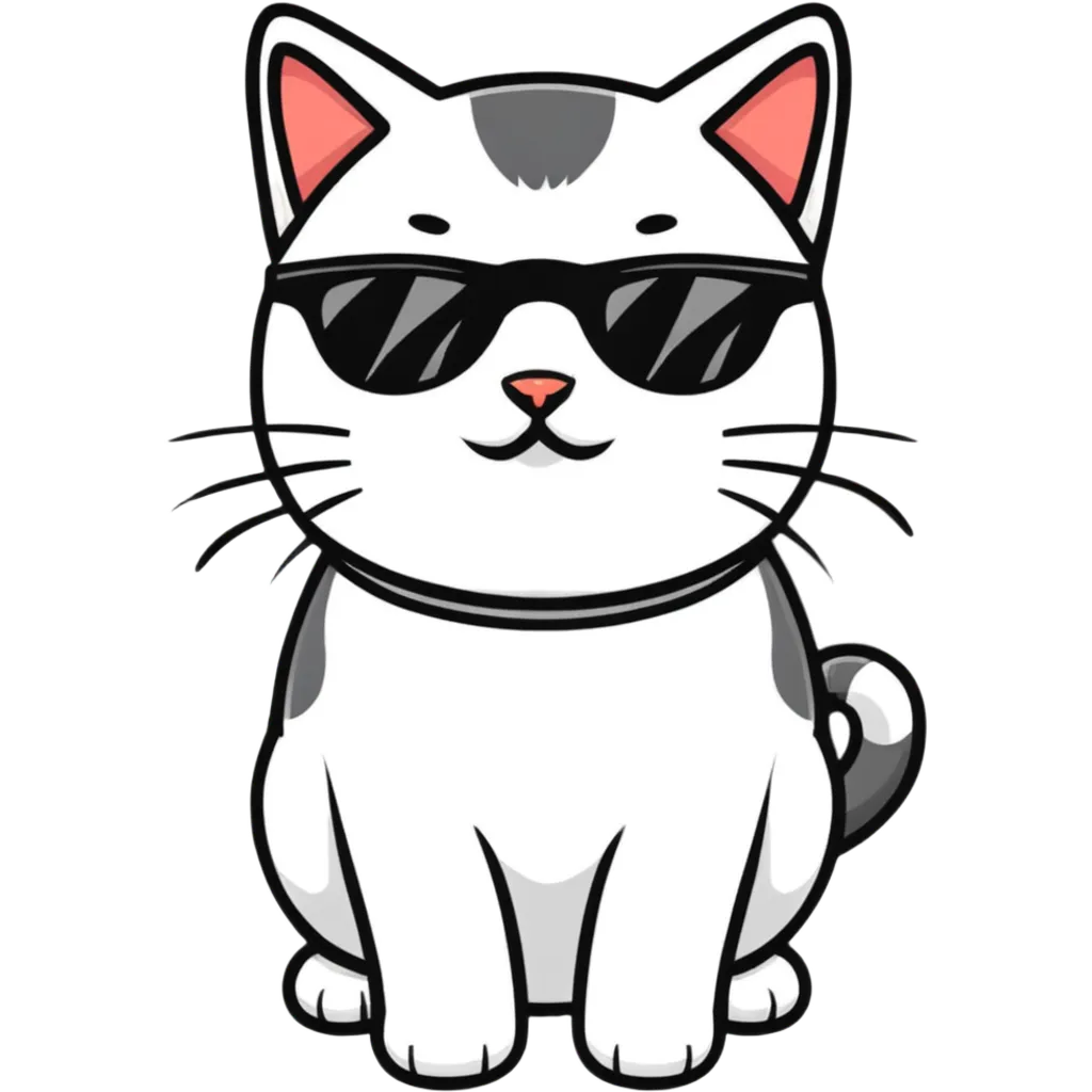 cat wearing sunglasses emoji