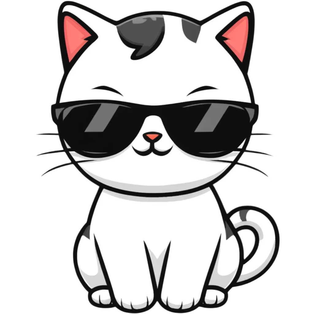 cat wearing sunglasses emoji