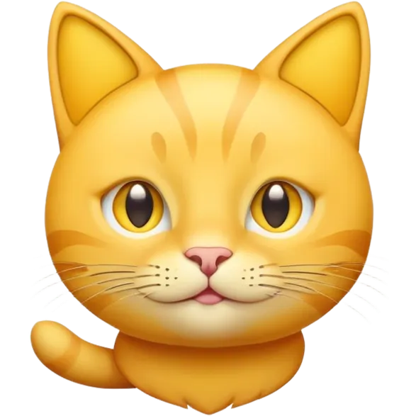 Yellow  cat emoji with starry eyes emoji