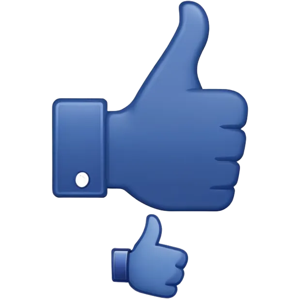 original Facebook blue verification tick emoji