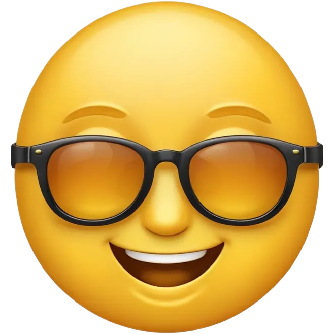 Cool emoji with sunglasses  emoji