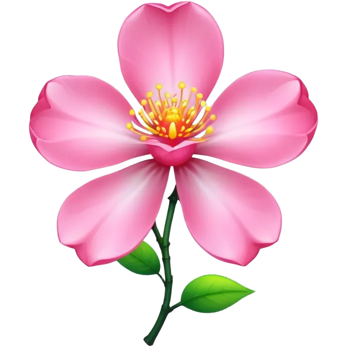Fleur de sakura néon emoji