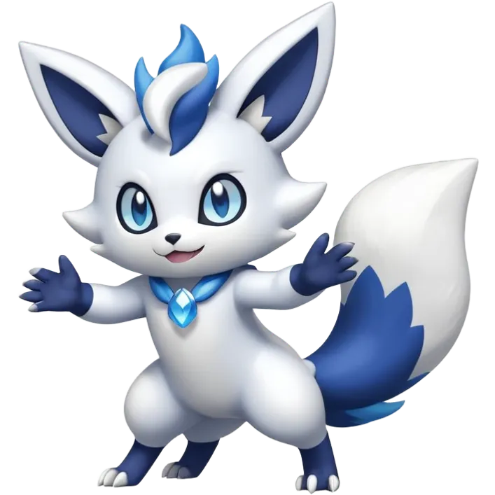 Shiny Espurr-Meowstic-Zangoose-Hybrid (Full body) emoji